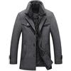 Lavnis MatchLife, cappotto invernale da uomo, in lana calda, con colletto alto, cappotto corto per uomini in carriera o da indossare nel tempo libero