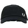 Fred Perry CAPPELLO BERRETTO UOMO PIQUE HW1650 191953 NERO ORIGINALE PE 2023