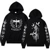 CUTTE Felpa Fourth Wing Dragon Rider - Taglia Oversize Unisex, Stile retrò con Cappuccio (Nero,3XL)
