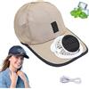 Generic Cappello con Ventilatore Solare USB - Berretto Aerato a 3 velocità,Regolabile e Leggero per Uomo e Donna - Ideale per Giardinaggio, Pesca, Campeggio e Lavori all'Aperto
