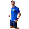 Lotto Pigiama Uomo Corto Estivo - Pigiama Uomo Cotone - T-Shirt + Pantaloncino - Completo Uomo Sportivo - Completo Uomo Casa - Completo Uomo Estivo Cotone (1128 Bluette, 4XL)