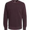 JACK & JONES JJEHOLMEN Sweat Crew Neck Noos Felpa, Rosso (Port Royale Fit: Reg Fit), XX-Large Uomo
