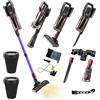 ASKGIFT Aspirapolvere senza fili | Fari a LED, aspirapolvere portatilestaccabile, bocchetta per fessure |Moquette e pavimenti duri