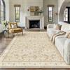 PureCozy Tappeto Salotto 200x300cm Beige Grandi Tappeti Antiscivolo