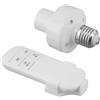 MuchLuckystar Supporto per lampada telecomando intelligente, portalampada in plastica con interruttore RF portatile senza fili a vite in base a lampadina E27