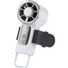 Justup Ventilatore a clip con raffreddamento a ghiaccio, regolabile 199 ad alta velocità, mini ventilatore portatile con display a LED, ricaricabile, piccolo ventilatore personale per interni ed