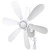 Autilyshop Ventilatore da parete, silenzioso, portatile, 5 V, USB, ventilatore da soffitto per esterni, campeggio, camper, bagno, cucina, circolazione dell'aria silenziosa, 41 cm