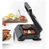 Braun SnackMaker 5 SM5001, Sandwich Maker con Piastre Grill Rimovibili, in Alluminio Pressofuso, Piastre Lavabili in Lavastoviglie, 800W, Nero