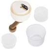MuchLuckystar Tritaghiaccio, macchina rasata, portatile, con vassoio per granite, bevande, cocktail, creatore di coni di neve, rasoio a manovella da cucina (tritaghiaccio+vassoio per ghiaccio)