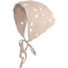 Wambere 1 bandana all'uncinetto, fascia per capelli, vintage, motivo floreale, stile rurale, sciarpa per capelli triangolare, per donne e ragazze, bianco off-white