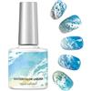 Generico Malto Wave Gel 10ml, Gel Fioritura a-cquerello Oceano Per Effetto Marmo, Textura Cava 3dsmoke Design, Soak Off UV LED