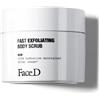 FaceD Face D - Fast Exfoliating Body Scrub, 250 g, Esfoliante Corpo Bifasico con Sali Marini, Trattamento Drenante Nutriente