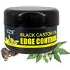 GZE Black Castor Oil Edge Gel Extra Hold Braid, Loc, Twist - doma e controlla i bordi per donne, capelli 4c