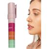 Generico Balsamo Labbra Idratante | Lip Balm Colorato Idratante 4 Colori | Lucidalabbra Naturale Effetto Gloss, Lipstick Volumizzante, di Bellezza, Prodotti Cosmesi per Donne e Adulti