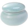 Luxshiny Contenitore Cosmetico in Ceramica Mini Blu 4, 6x2, 7x3, 5 Cm