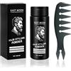 Beugo Polvere di texture per capelli maschili 30g, Polvere Di Texturizzazione Per Gli Uomini con Pettine, cera in polvere per capelli uomo, Finish Matte, Volume e Texture Istantanei
