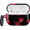Burga Custodia protettiva per AirPods Pro 2, Burga Cherrybomb, nera con motivo a ciliegie
