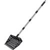 Generic Paletta per pollaio, manico lungo regolabile 2 in 1, strumento per la pulizia del setaccio per letame, rastrello per cani - per giardino, sabbia, capra, cavallo, pollame, animali domestici, conigli