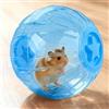 Generic Palla per esercizi per criceti, ruota da corsa trasparente per gerbilli topi, giocattolo durevole per piccoli animali domestici con fori traspiranti, accessorio per giochi al chiuso