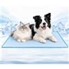 ZoneYan Tappetino Rinfrescante Per Cani, Tappetino Refrigerante Gatti, Tappetino Refrigerante Cani, Prodotti Animali Domestici, Cuccia Refrigerante Lavabile, Non Tossico, Blu, M