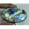 210Cts. Pietra preziosa cabochon ovale labradorite flash viola naturale 42X70...