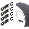 TOP-MAX 4 fibbie per pinne per tavola da surf, clip per pinna e coda