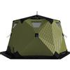 Generic Tenda da pesca sul ghiaccio, portatile, isolata, per 2-6 persone, capanna antivento su 4 lati, per pesca invernale, comoda capanna di ghiaccio