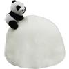 Generisch Copertura per casco da sci e neve con animale - Fodera per casco invernale con panda, berretto lavorato a maglia | copricaschi da sci per bambini | Copertura spessa per caschi da snowboard