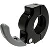 APGLSXY Gancio porta caschi per manubrio della bicicletta, clip con anelli in lega grandi con design aperto e chiuso, per attrezzatura da pendolarismo e piccole borse gancio manubrio moto