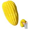 ComfyHarbor Palla antistress per mais croccante, giocattolo da spremere per rafforzare la presa, supporto per il polso, sollievo dall'artrite, gioco sensoriale, in PET giallo, 11 cm