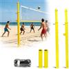 zhenmaster Ancoraggio a Terra Siste-ma di Rete da Pallavolo E Badminton