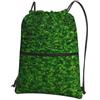 WHJDPP Green Leaves Wall Prints Zaino con cerniera e coulisse, leggero, impermeabile, con tasca frontale e organizer interno, ideale per viaggi, yoga ed escursionismo