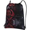 HJFCZH Dew rose Prints, zaino con cerniera e coulisse, ultra resistente, impermeabile, per viaggi e sport, custodia leggera e pieghevole