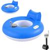 SXQYCH Tappetino Gonfiabile Elettrico for Piscina, Giocattolo Galleggiante | Doppi Motori Potenti, Ricaricabile, Pulizia Facile, con Getto D'acqua, for Piscina, Lago e Fiume