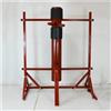 FESINSO Manichino in Legno Wing Chun Indipendente con Base for Treppiede, Altezza Regolabile Mook Yan Jong for Allenamento di Arti Marziali, Costruzione in Legno Massello, 3 Colori Disponibili(Red)