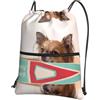 WHJDPP Papillon in the box Prints, zaino con cerniera e coulisse, leggero, impermeabile, con tasca frontale e organizer interno, ideale per viaggi, yoga ed escursionismo