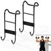 hehonsun 2 Ganci per Manubri, Ganci per Manubro, Supporto Barbell Hanger Attachment, Dumbbell Hooks Capacità Massima 220 Libbre per Fitness, Sollevamento Pesi, Allenamento Su Petto e Spalle