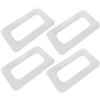 Operitacx 4 Pezzi Adattatore Base Pinna Staccabile in PVC per Kayak e SUP Board Migliorata Manovrabilità e Lunga Durata, per Uso in Oceano e Laghi