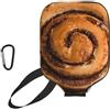 InOmak Deliziosi Rotoli alla Cannella - Modello di Pane, Custodia Sportiva per Racchetta da Pickleball; Compatibile con Tutte Le Forme e Dimensioni di Racchetta.