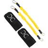 COHEALI Fasce di Resistenza per Allenamento Gambe in Lattice e Tessuto Intrecciato, Cinturini Portatili per Caviglie per Allenamento Indoor e Outdoor