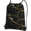 WHJDPP Zaino con cerniera e coulisse con stampa marmorizzata, leggero, impermeabile, con tasca frontale e organizer interno, ideale per viaggi, yoga ed escursioni