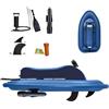 Durablesta Gommone Gonfiabile Motorizzato per Adulti, Scooter Subacqueo Elettrico Brushless, Kit Motore Fuoribordo per Canotto Canoe, Vite Portatile per Vacanze Estate Snorkeling Mare