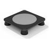 harayaa Trampolino Bambini Equilibrio Coordinazione Mini Quadrato Rimbalzante Silenzioso con Piedini Stabili in PP Adatto per Gioco in Casa Allenamento Motorio Attività Prescolari, Arancione