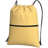 WHJDPP Maltose Yellow Prints - Zaino con cerniera e coulisse, leggero, impermeabile, con tasca frontale e organizer interno, ideale per viaggi, yoga ed escursionismo