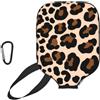 InOmak Stampa Leopardata (2), Custodia Sportiva per Racchetta da Pickleball; Compatibile con Tutte Le Forme e Dimensioni di Racchetta.