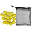 Cryfokt Palline da Golf da Allenamento 16 Pezzi Sfere da Allenamento in PU Morbido 41 Mm Leggere per Set di Borse in Rete per Campo Pratica da Cortile Interno Ed Esterno (YELLOW)