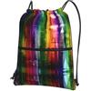 WHJDPP Rainbow City Prints, zaino con cerniera e coulisse, leggero, impermeabile, con tasca frontale e organizer interno, ideale per viaggi, yoga ed escursioni