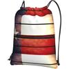 YYHHAOFA Zaino con cerniera e coulisse con stampa con bandiera americana, leggero e impermeabile, con tasca frontale, per viaggi, sport e yoga