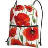 HJFCZH Flower Prints, zaino con cerniera e coulisse, ultra resistente, impermeabile, per viaggi e sport, custodia leggera e pieghevole