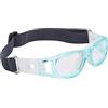 POENVFPO Occhiali Sportivi Bambini Occhiali Protettivi in Policarbonato con Cinturino Regolabile per Bici da Basket Calcio 5-15 Anni (GRAY)